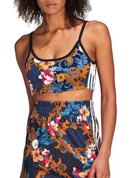 Top Adidas Her Studio London Azul para Mulher