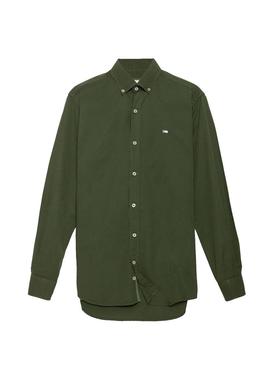 Camisa Klout Sarga Verde para Homem