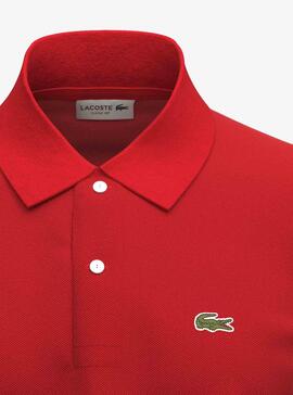 Polo Lacoste Basic Vermelho para Homem