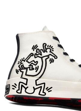 Sapatilhas Converse x Keith Haring Chuck'70 Branco