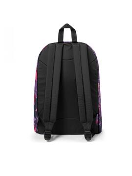 Mochila EastPak Out Of Office Roxo Floral Unissex