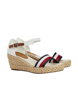 Sandálias Tommy Hilfiger Shimmery ribbon Branco