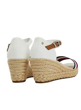 Sandálias Tommy Hilfiger Shimmery ribbon Branco