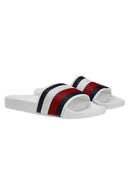 Flip flops Tommy Jeans Shimmery Branco para Mulher