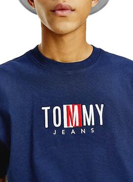 T-Shirt Tommy Jeans Timeless Azul Marinho Homem