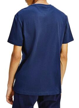 T-Shirt Tommy Jeans Timeless Azul Marinho Homem