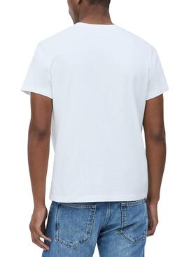 T-Shirt Pepe Jeans Dennis Branco para Homem