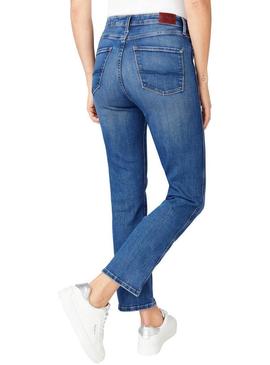 Jeans Pepe Jeans Dion 7/8 Azul para Mulher