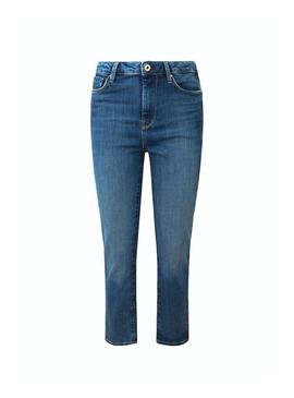 Jeans Pepe Jeans Dion 7/8 Azul para Mulher