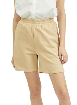 Bermuda Vila Visvilla Beige para Mulher