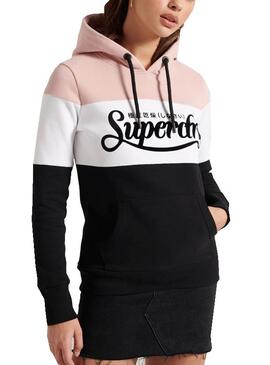 Sweat SuperdryColor block Entry Hood Mulher