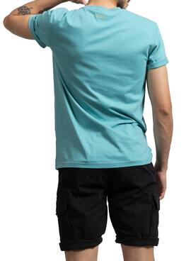 T-Shirt Basic Klout Azul para Homem e Mulher