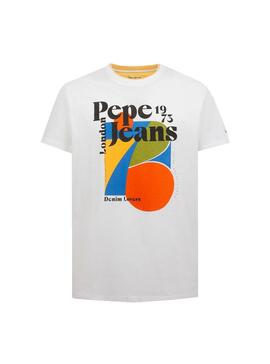 T-Shirt Pepe Jeans Willy Branco para Homem