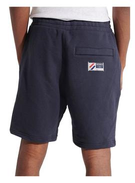 Bermuda Superdry Sportstyle Azul Marinho Homem