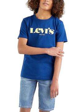 T-Shirt Levis Graphic Tee Azul Escuro para Menino