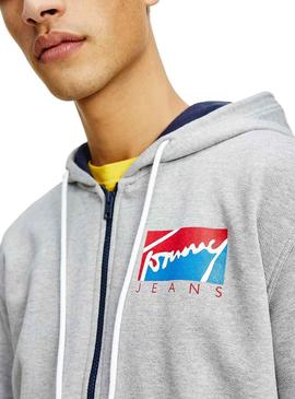 Casaca Tommy Jeans Essential Cinza para Homem