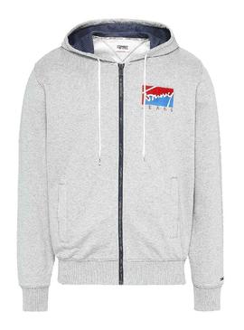 Casaca Tommy Jeans Essential Cinza para Homem