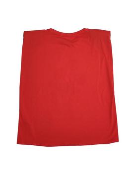 T-Shirt Only Disney Life Vermelho para Mulher