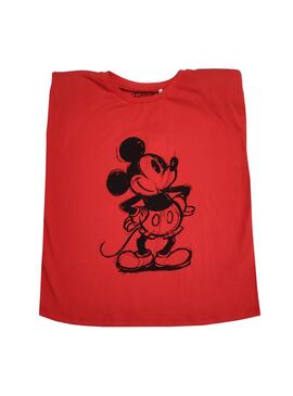 T-Shirt Only Disney Life Vermelho para Mulher