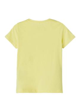 T-Shirt Name It Mentos Denisa Amarelo para Mulher