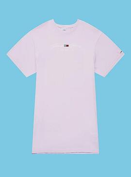 Vestido T-Shirt Tommy Jeans Pastel Logo Mulher