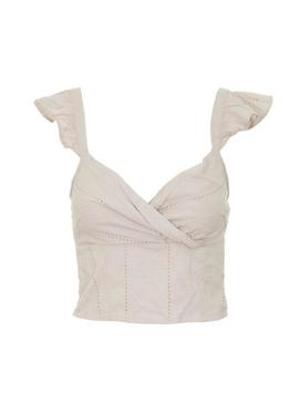 Top Only Maria Strap Beige para Mulher