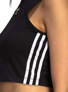 Top Adidas Tank Crop Preto para Mulher