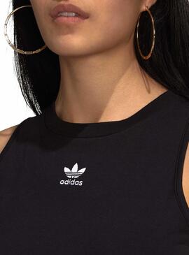 Top Adidas Tank Crop Preto para Mulher
