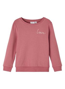 Sweat Name It Karla Rosa para Menina