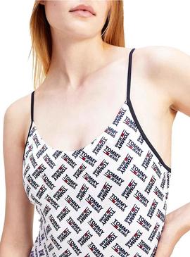 Swimsuit Tommy Jeans Cheeky One-Piece Branco Mulher