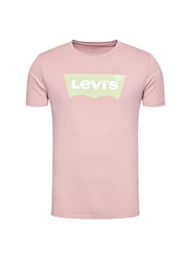 T-Shirt Levis Housemark Graphic Rosa para Homem