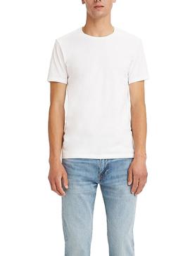 T-Shirt Levis 2 Pack Crewneck Branco Homem