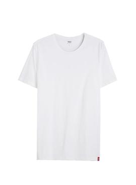 T-Shirt Levis 2 Pack Crewneck Branco Homem