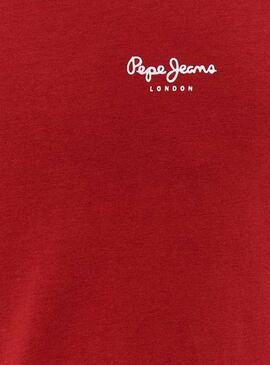 T-Shirt Pepe Jeans Original Basic 3 Vermelho Homem