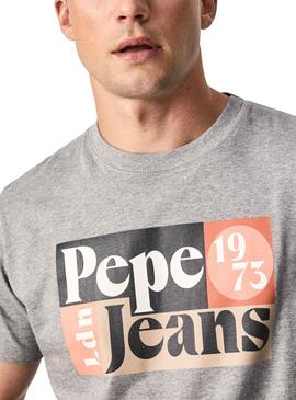 T-Shirt Pepe Jeans Wells Cinza para Homem