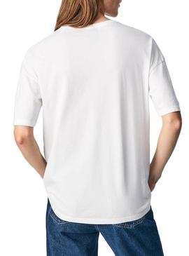 T-Shirt Pepe Jeans Dharma Branco para Mulher