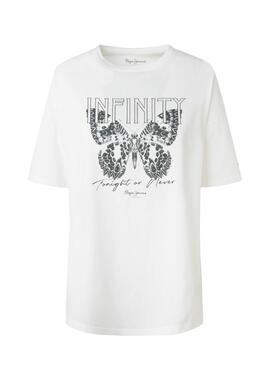 T-Shirt Pepe Jeans Dharma Branco para Mulher