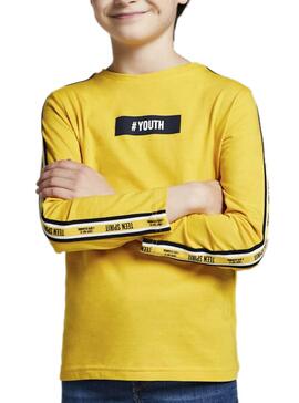 T-Shirt Mayoral Fitas de ouro Amarelo para Menino