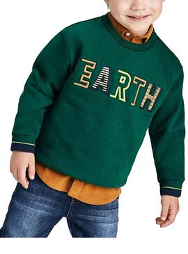 Camisola Mayoral Bordado Earth Verde para Menino