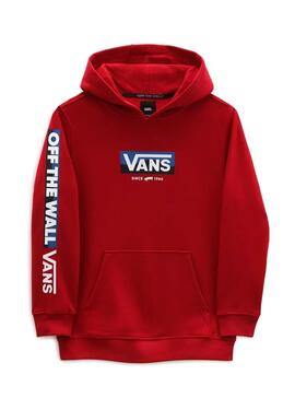 Sweat Vans Easy Logo Vermelho para Menino