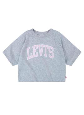 T-Shirt Levis University Cinza para Menina