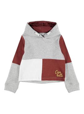 Sweat Name It Flaspain Cinza para Menina