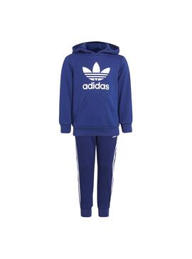 Treino Adidas Hoodie Adicolor Azul para Meninos