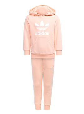 Treino Adidas Hoodie Adicolor Rosa para Menina