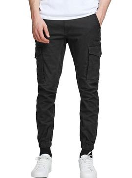 Pantalon Jack Jones Paul Preto para Homem