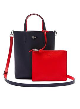 Bolsa Lacoste Tote Anna reversível Azul Marinho Mulher