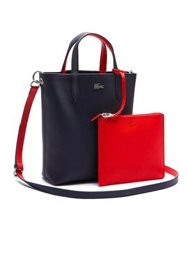 Bolsa Lacoste Tote Anna reversível Azul Marinho Mulher