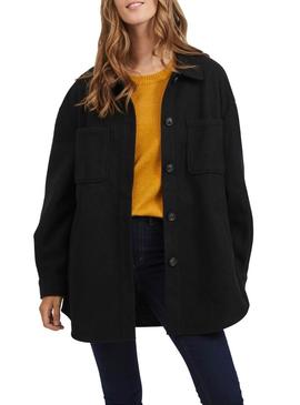 Overshirt Vila Vikimmi Preto para Mulher