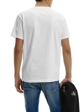 T-Shirt Calvin Klein Instit Branco para Homem