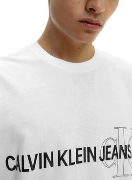 T-Shirt Calvin Klein Instit Branco para Homem
